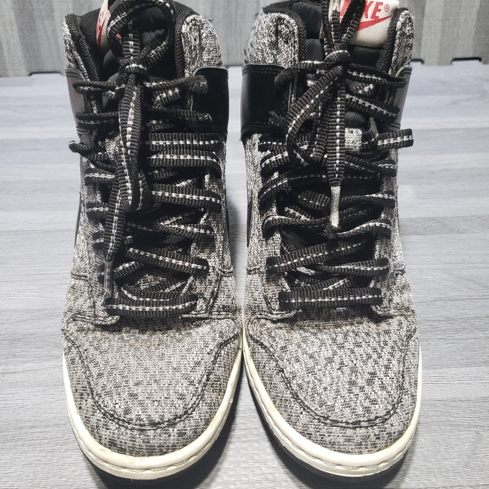 Nike dunk high top wedge women sneakers